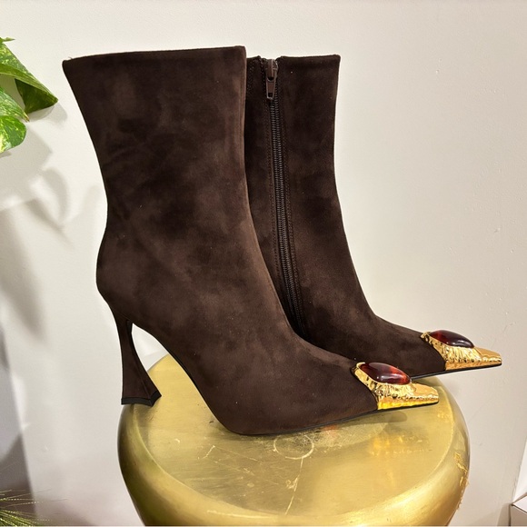 Jeffrey Campbell Brown Stone Boots - Picture 3 of 3